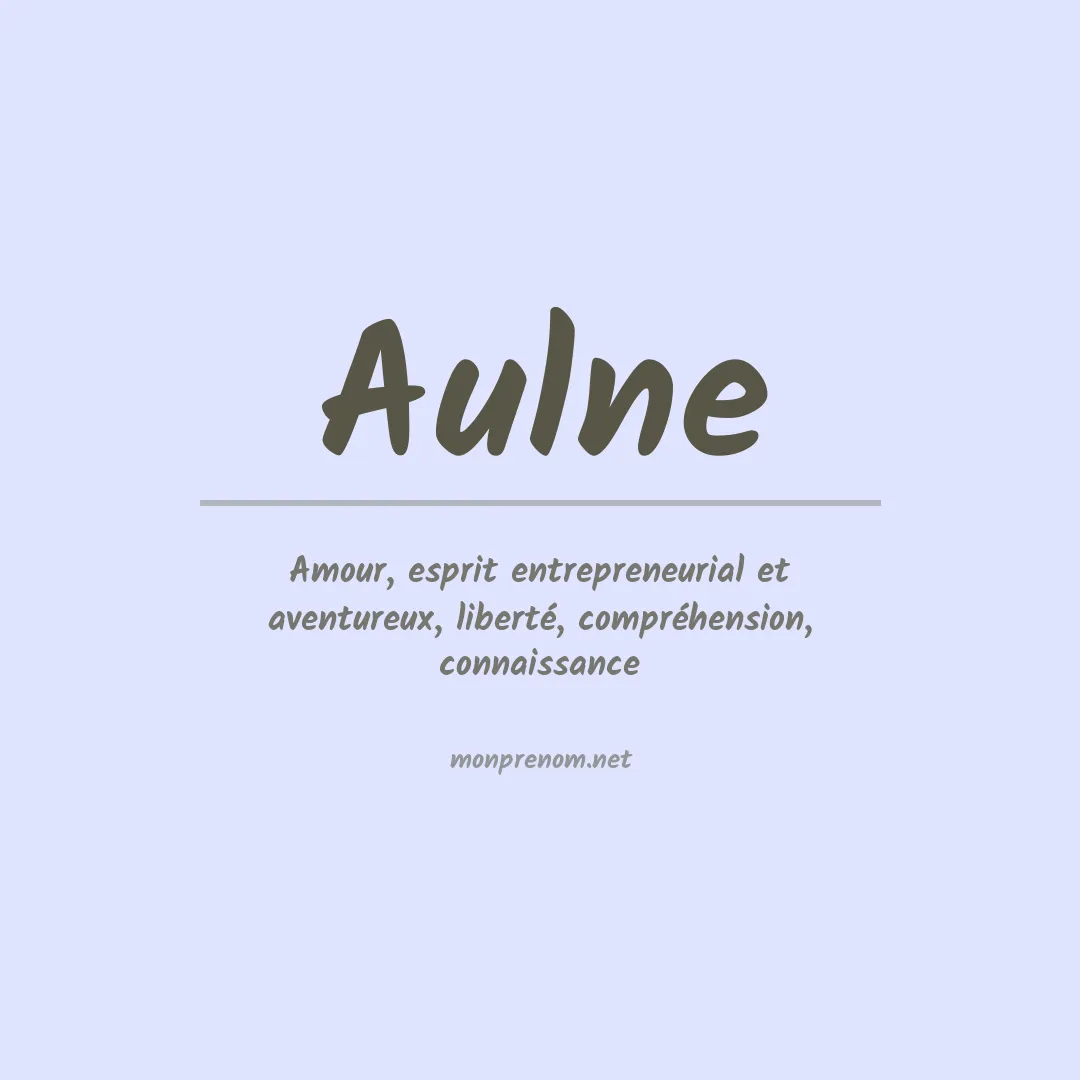 Signification du prénom Aulne