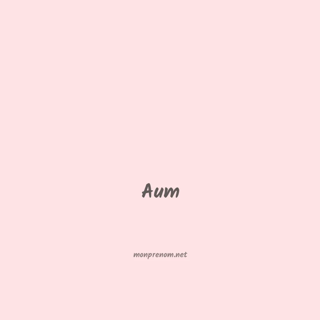Aum en chinois