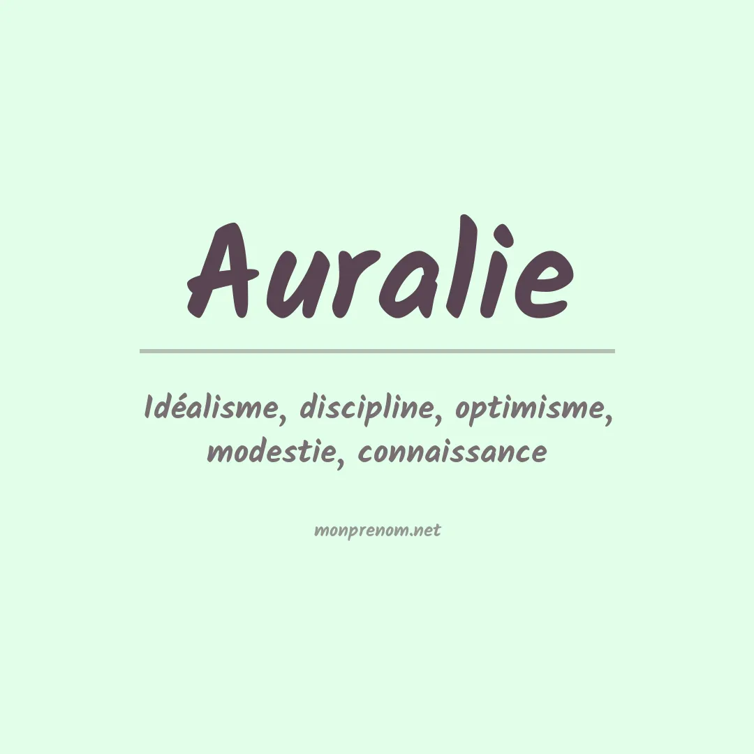 Signification du prénom Auralie