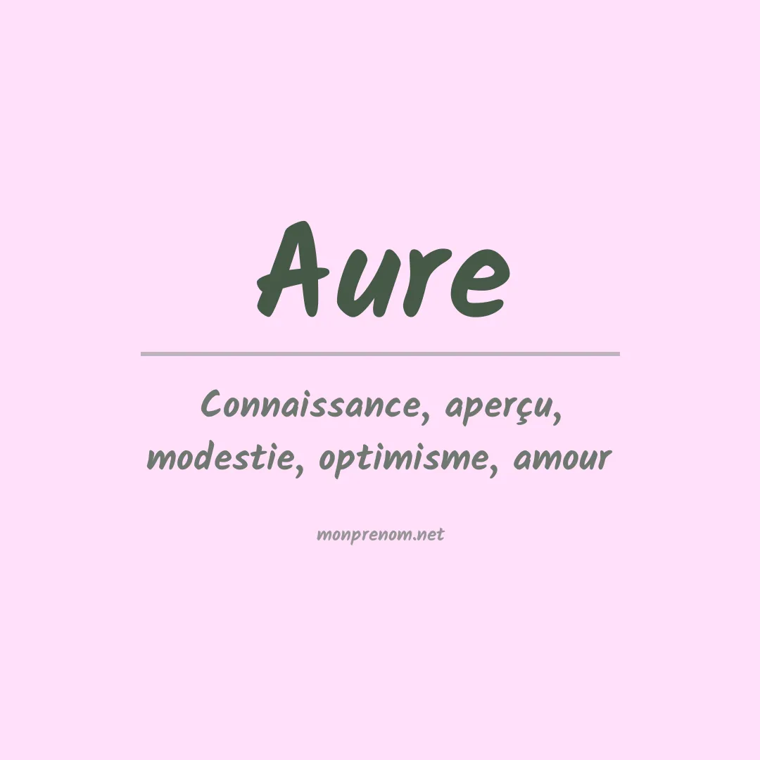 Prénom Aure