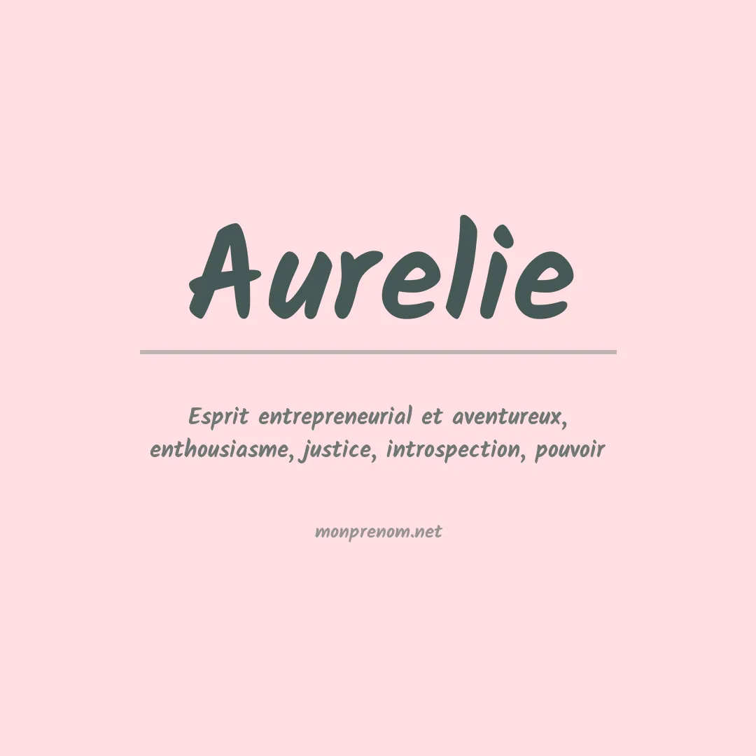 Prénom Aurelie