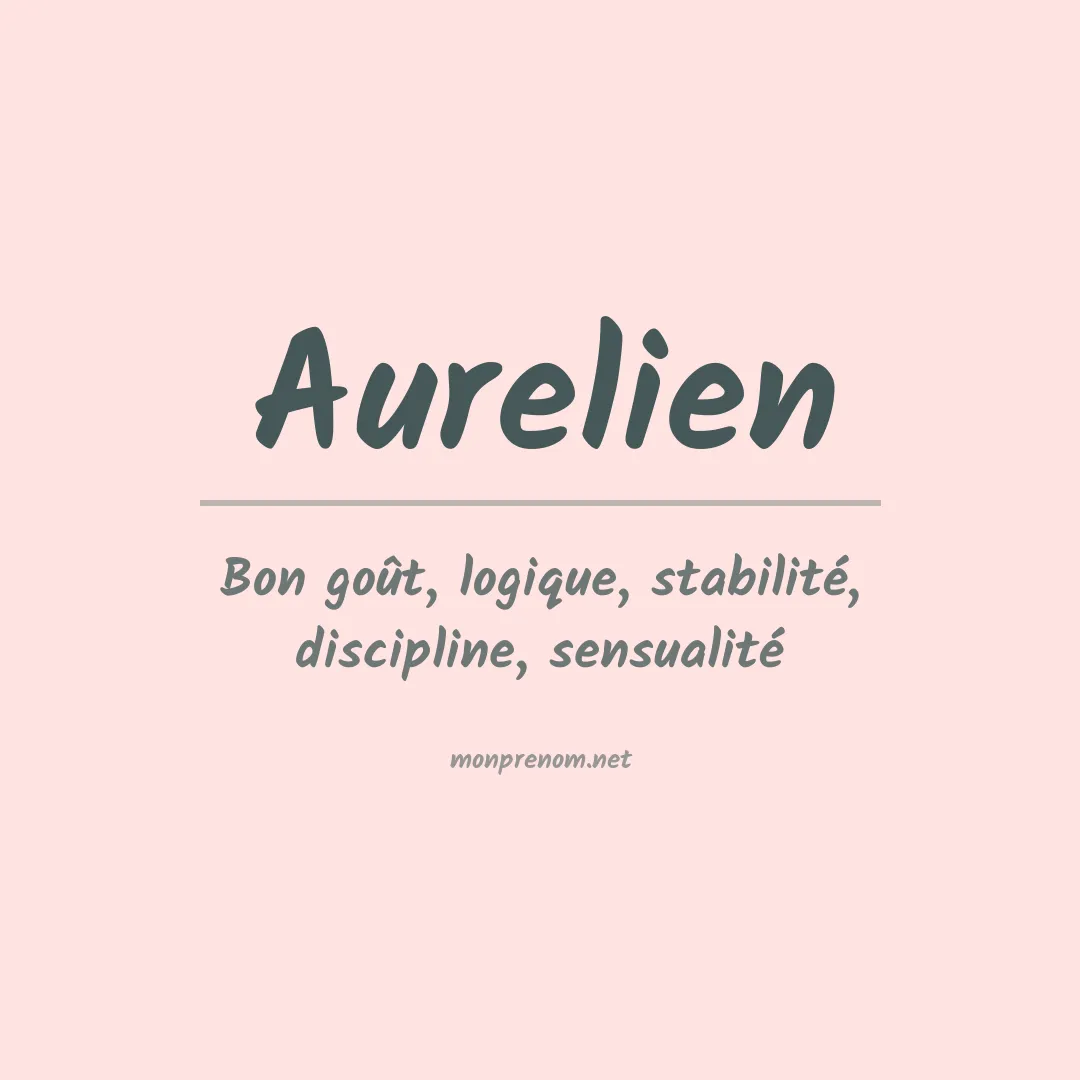 Prénom Aurelien