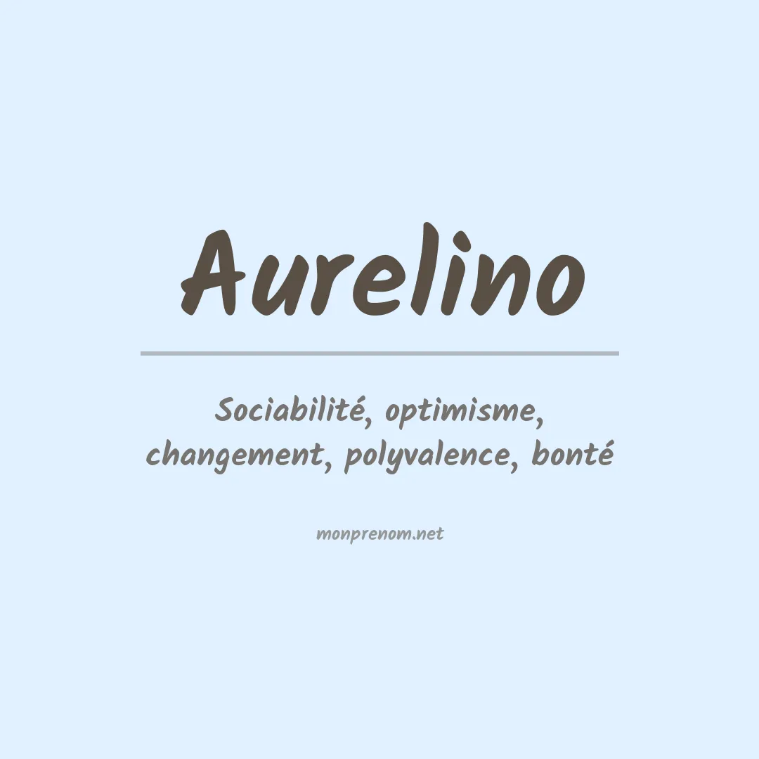 Prénom Aurelino