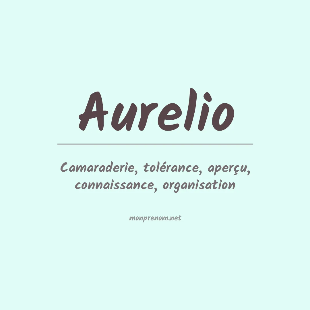 Prénom Aurelio