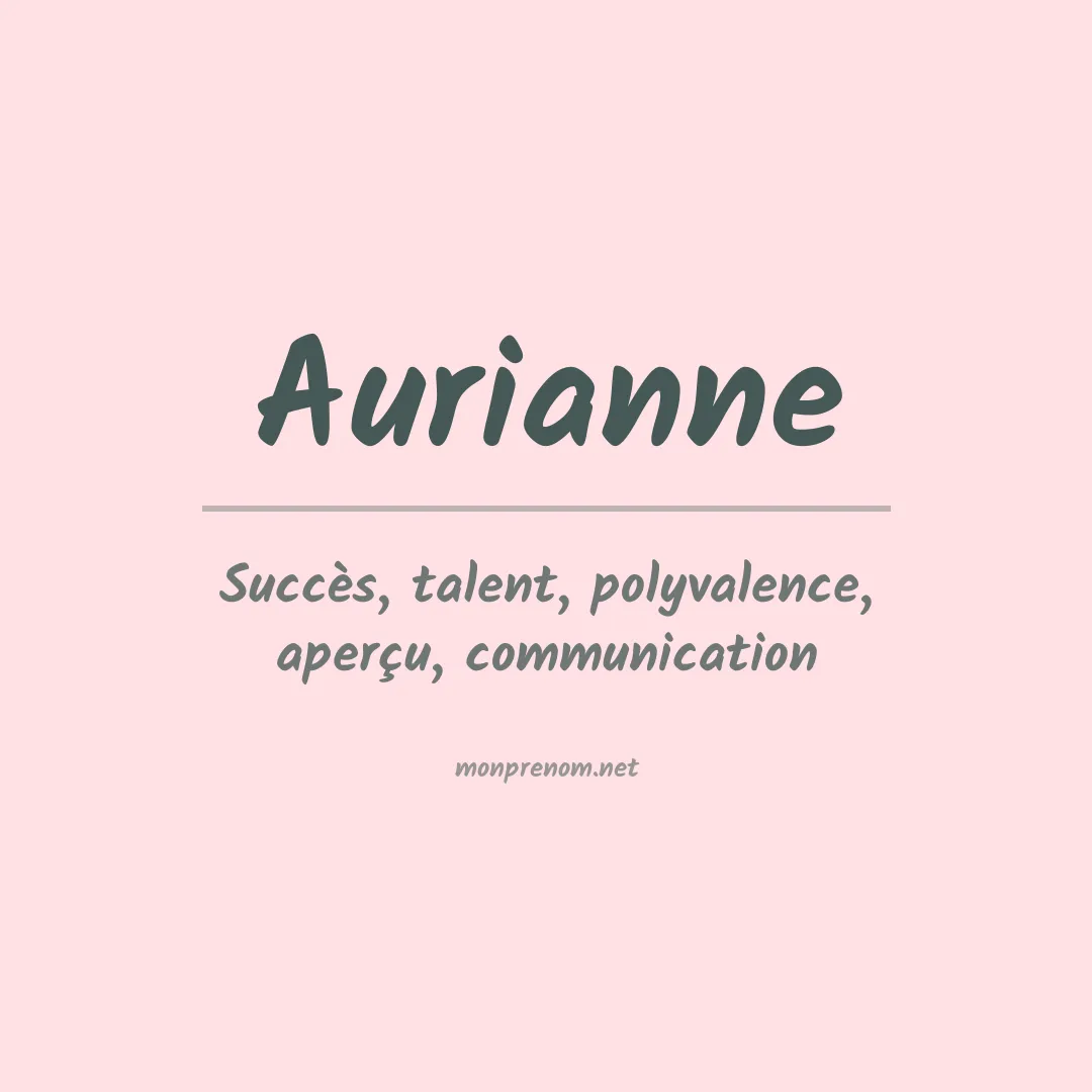 Prénom Aurianne