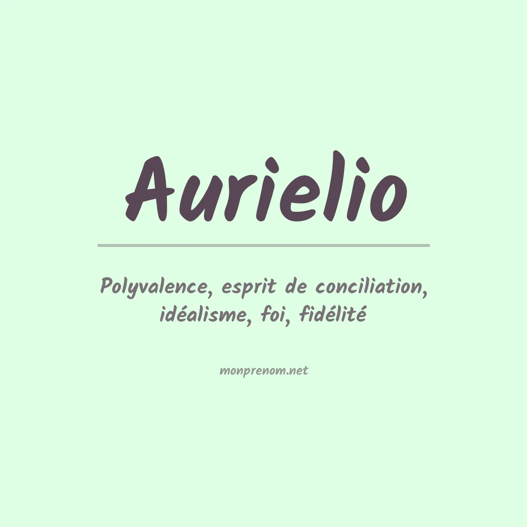 Prénom Aurielio