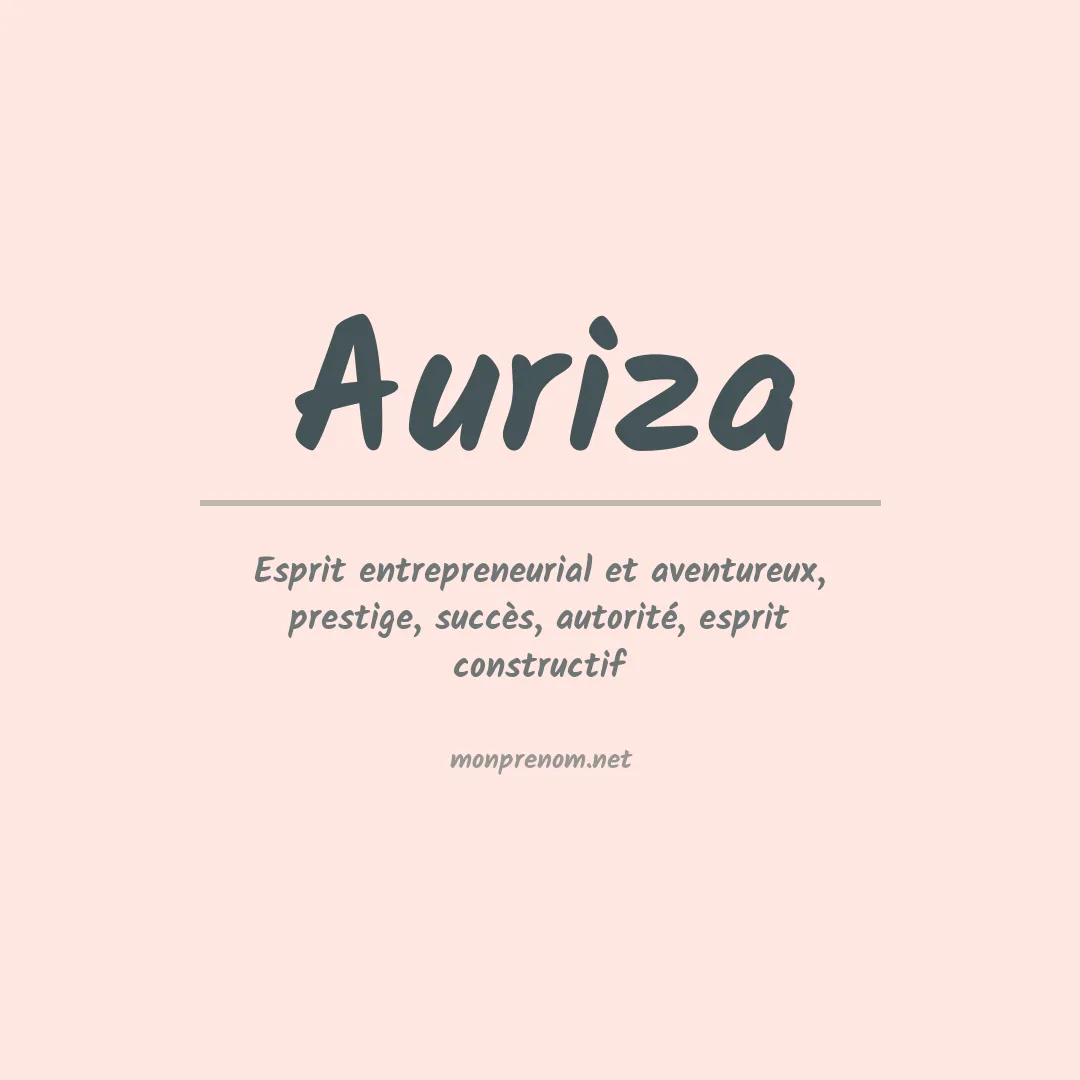 Prénom Auriza