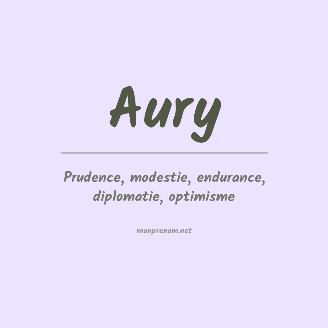 Prénom Aury