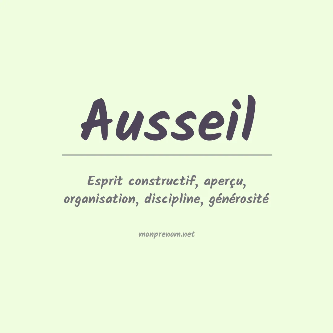 Prénom Ausseil