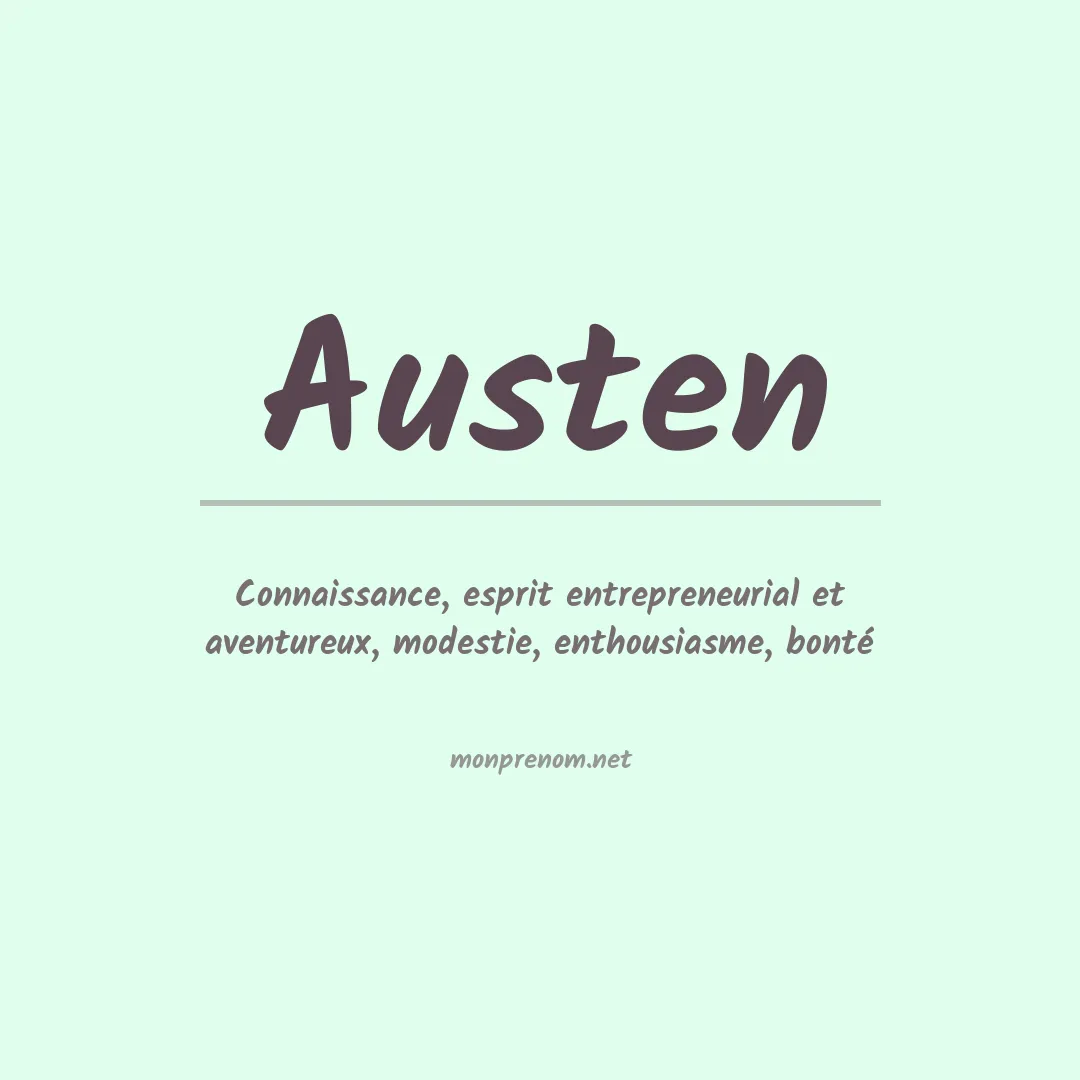 Prénom Austen