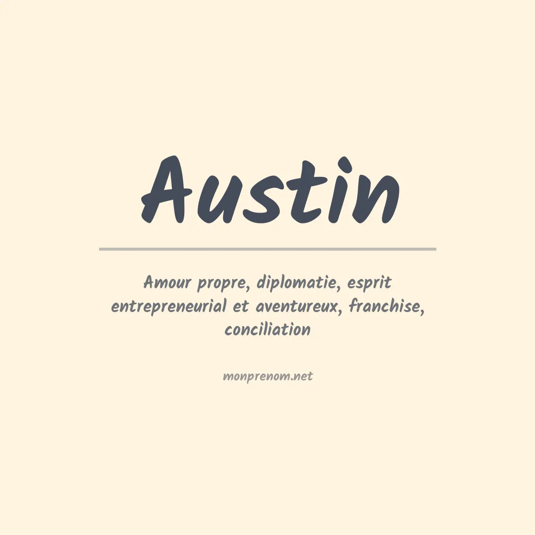 Prénom Austin