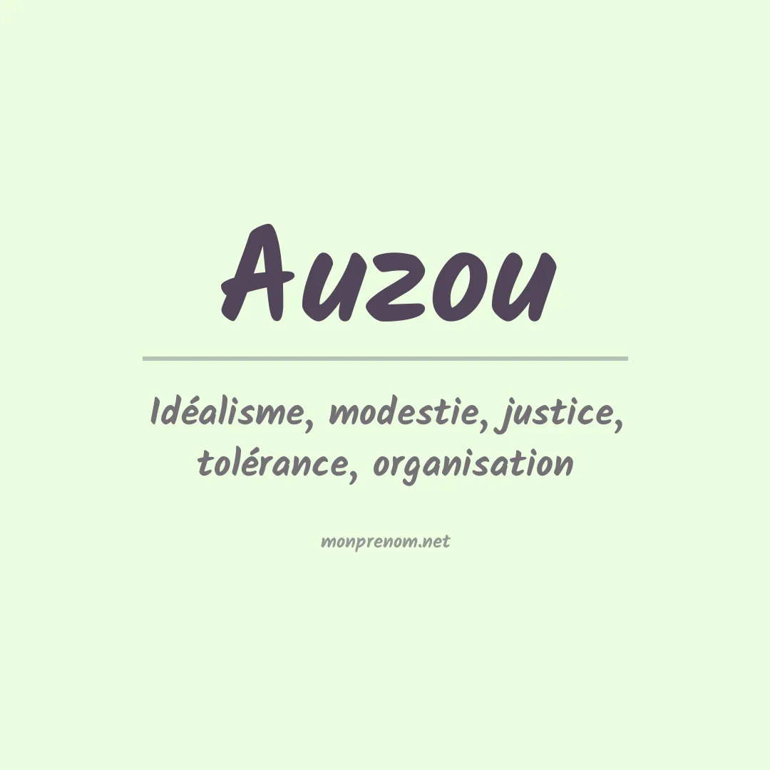 Signification du prénom Auzou