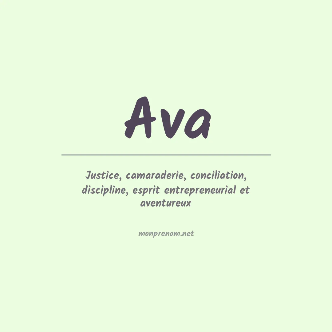 Prénom Ava