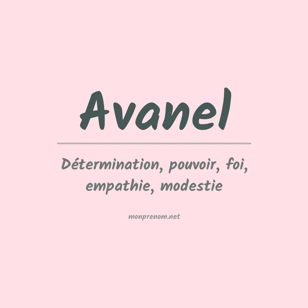 Signification du prénom Avanel