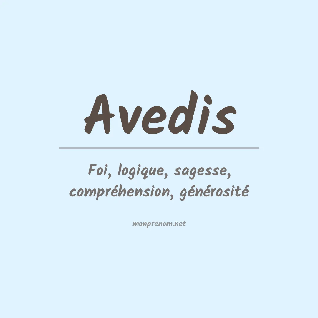 Signification du prénom Avedis