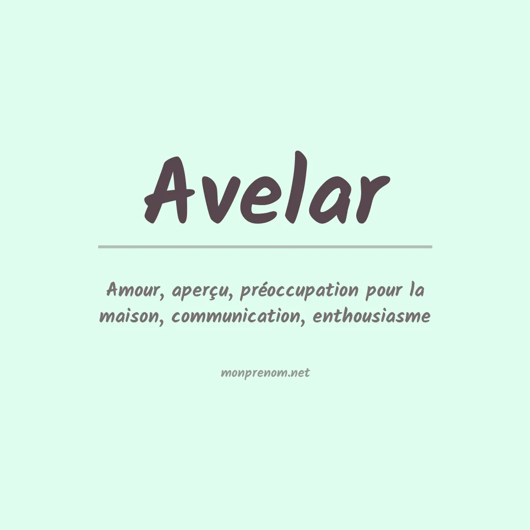 Prénom Avelar