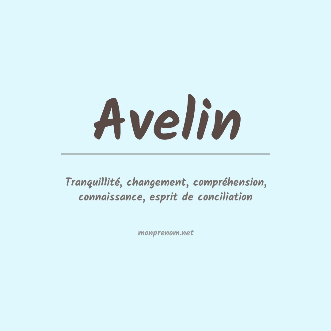 Prénom Avelin