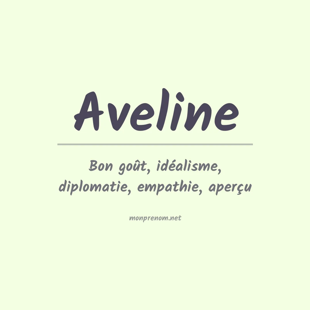 Prénom Aveline