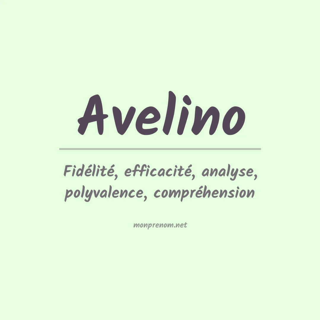 Prénom Avelino