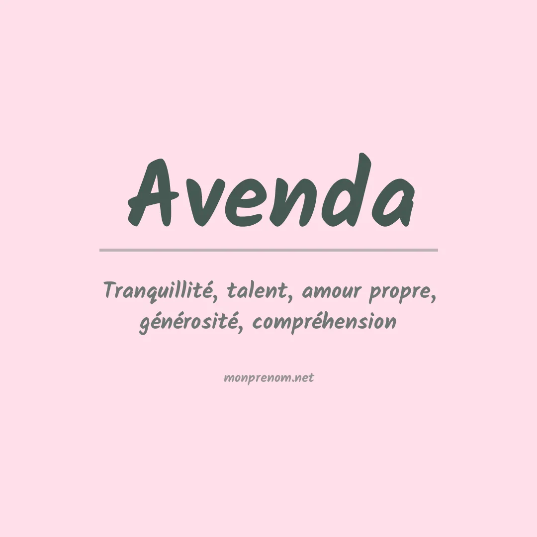 Prénom Avenda
