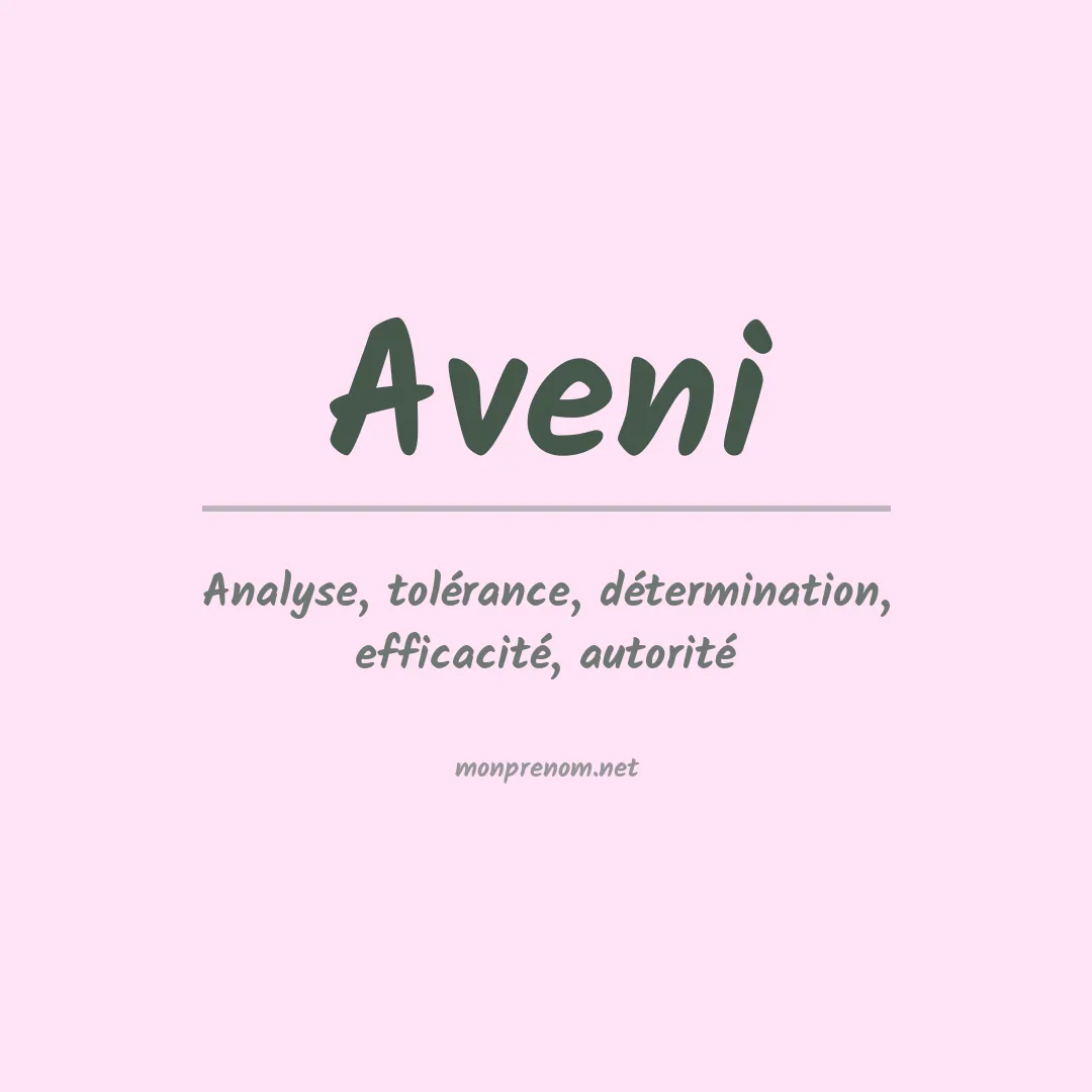 Prénom Aveni