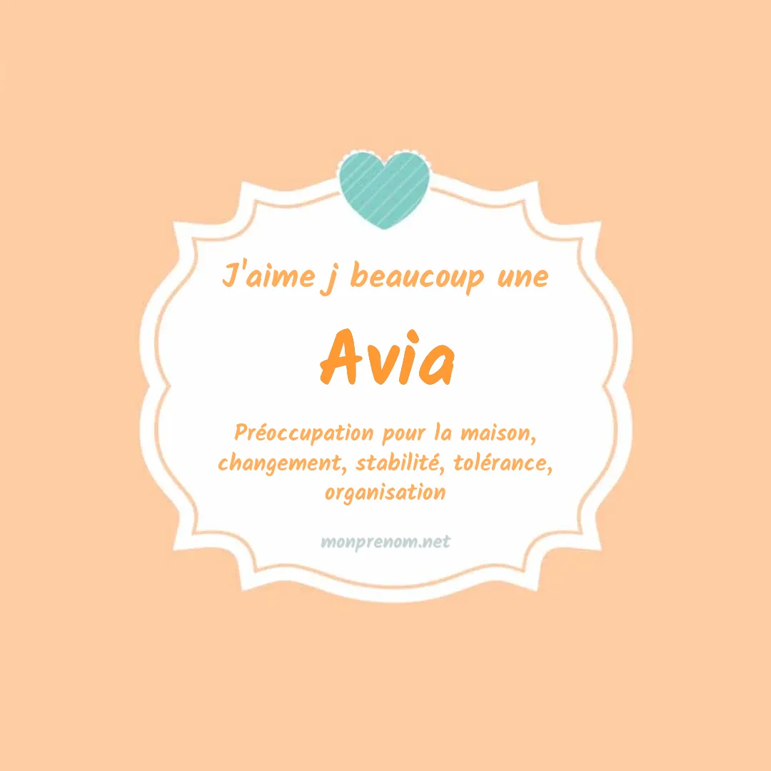 J'aime beaucoup Avia