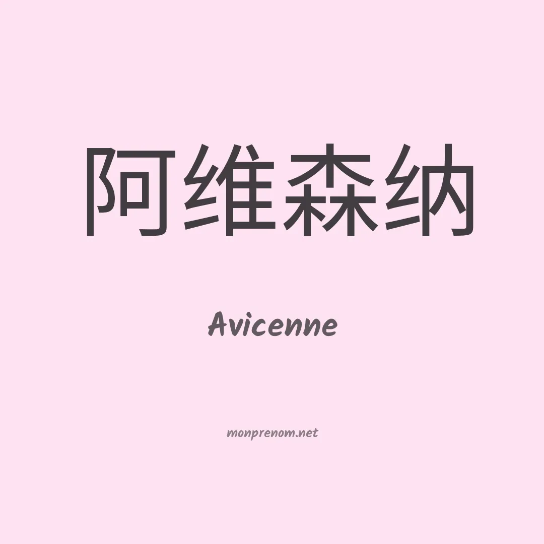 Avicenne en chinois