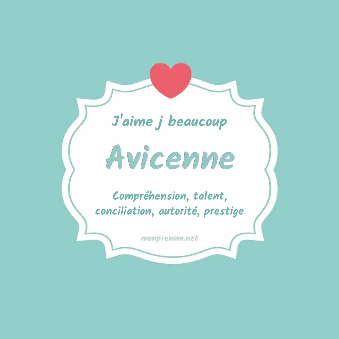 J'aime beaucoup Avicenne