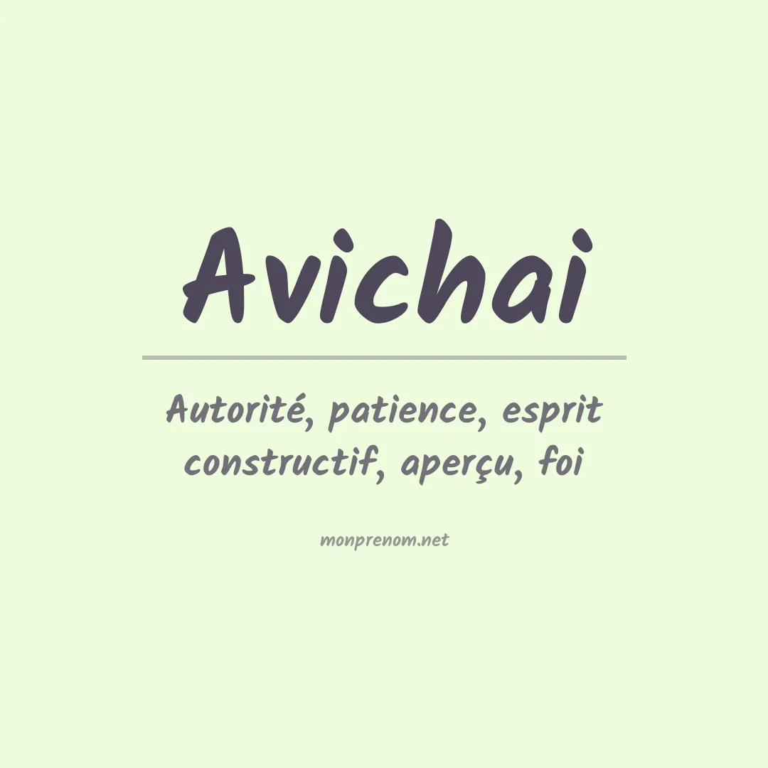 Signification du prénom Avichai