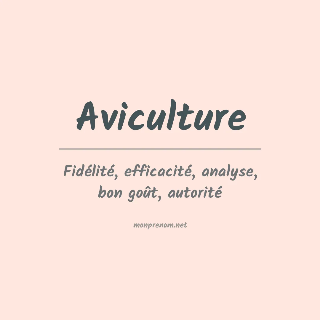 Prénom Aviculture