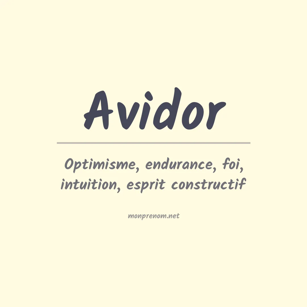 Signification du prénom Avidor