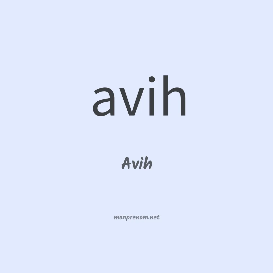 Avih en chinois