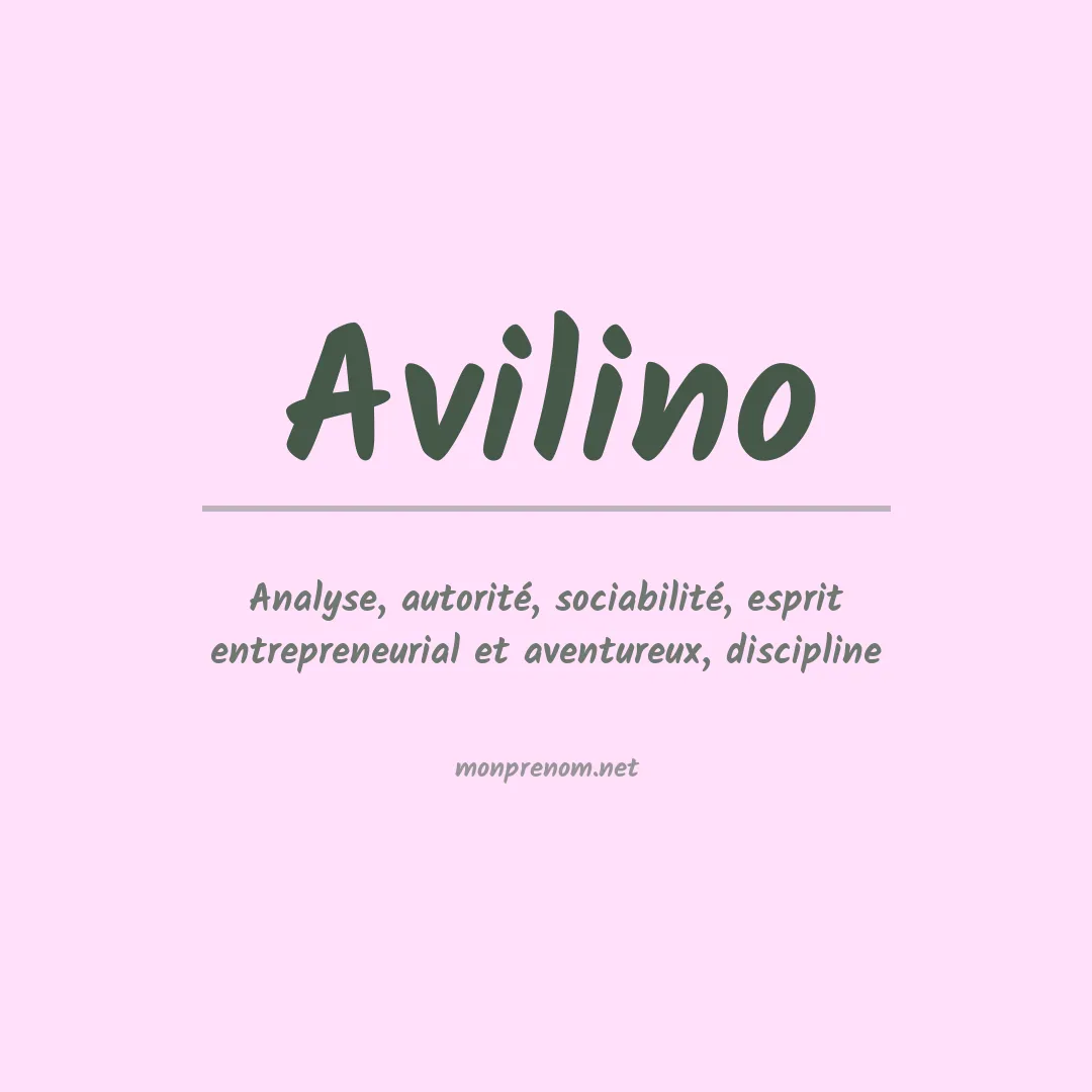 Prénom Avilino