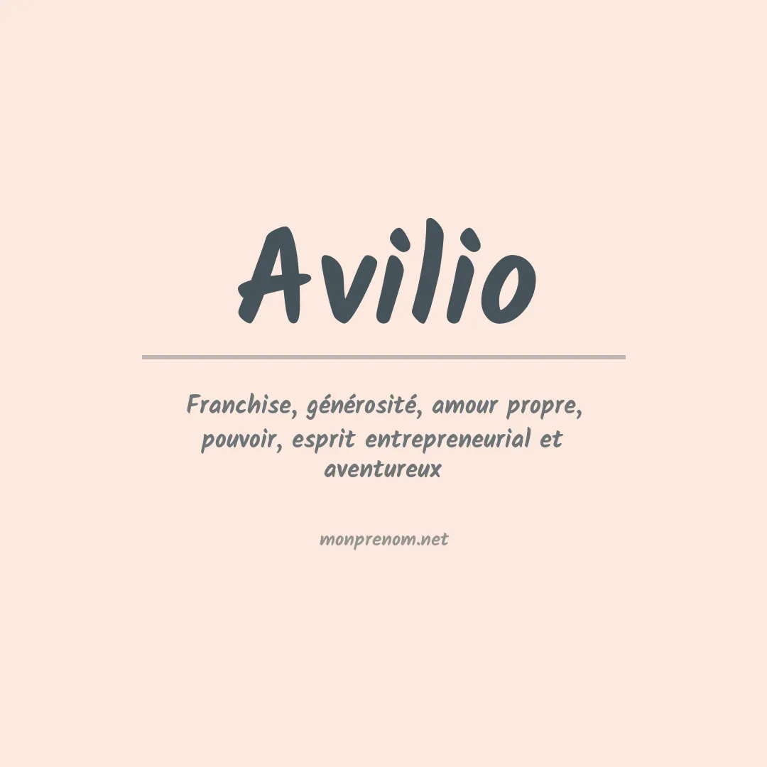 Prénom Avilio