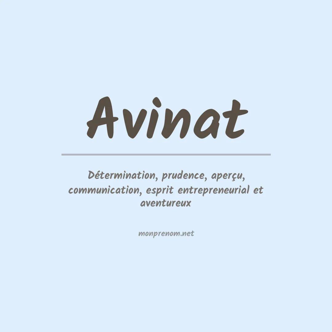Prénom Avinat