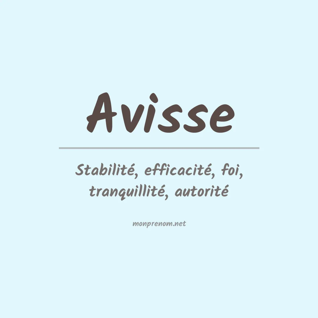 Prénom Avisse