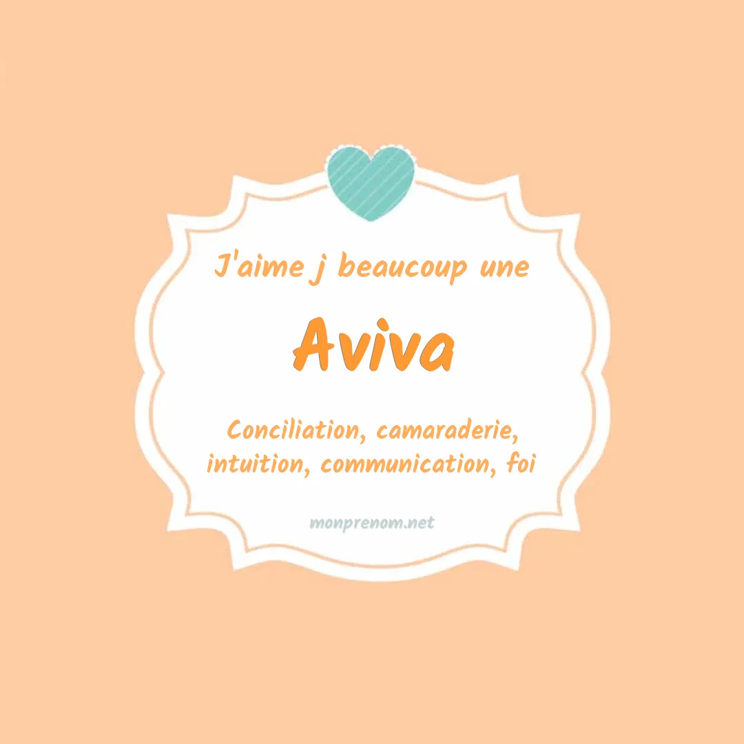 J'aime beaucoup Aviva