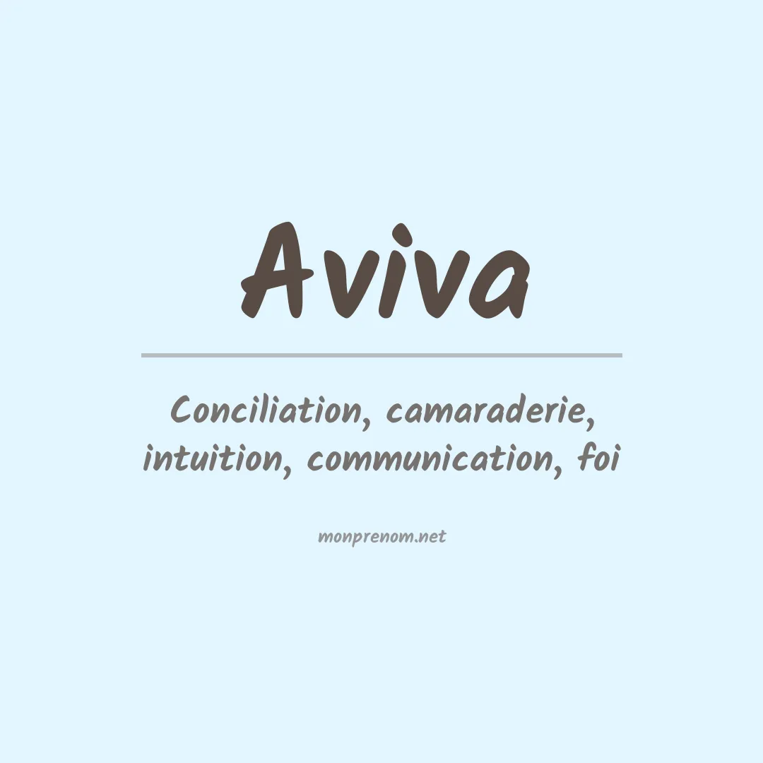 Signification du prénom Aviva
