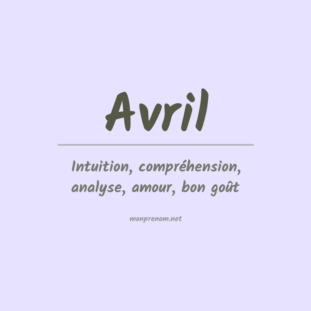 Prénom Avril