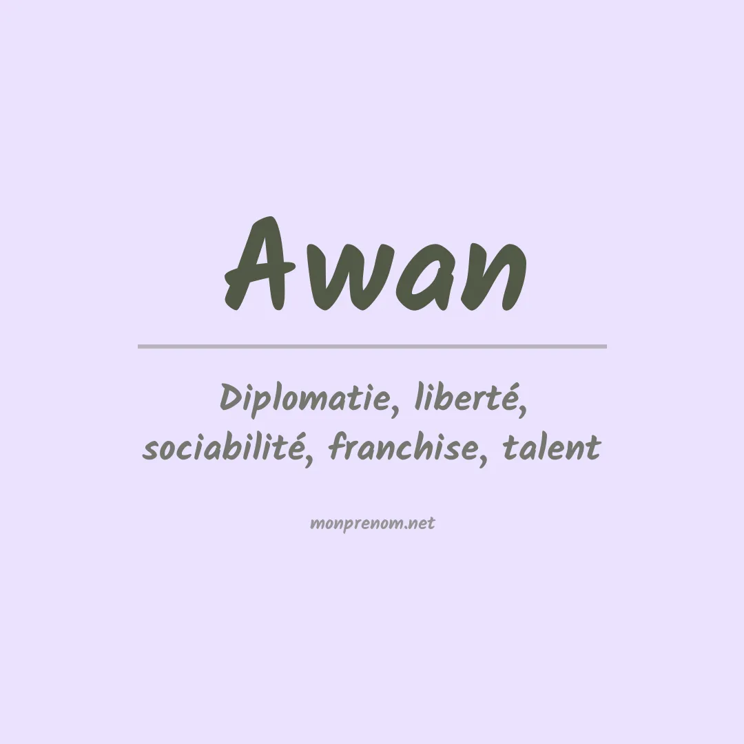 Prénom Awan
