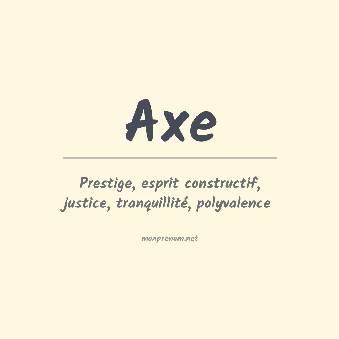 Prénom Axe