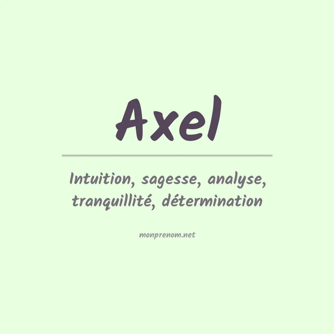 Prénom Axel