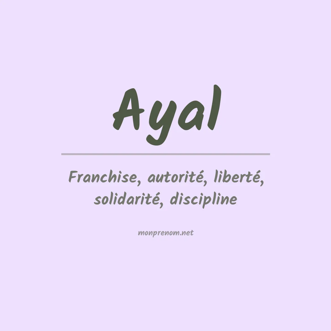 Prénom Ayal