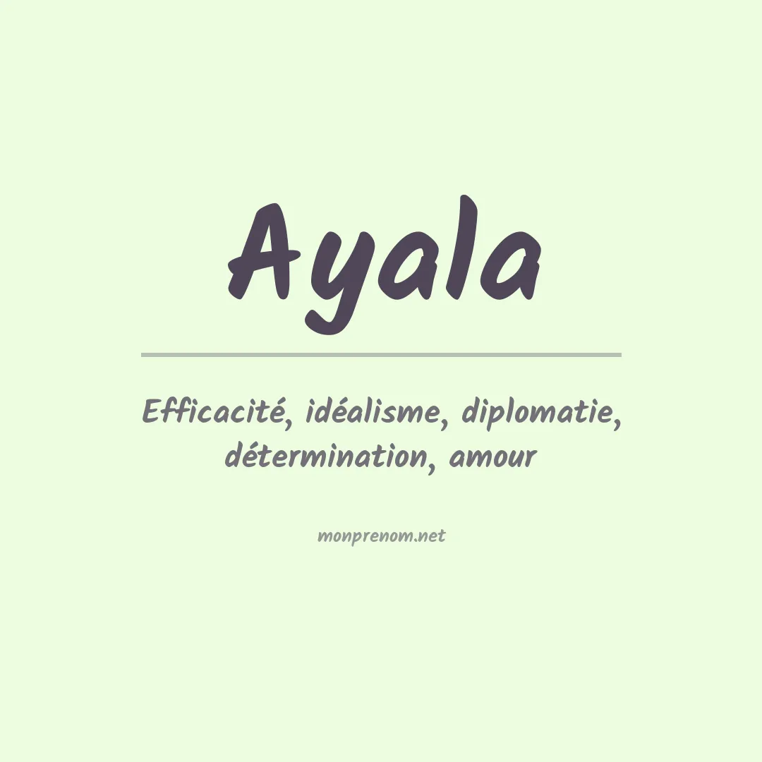 Prénom Ayala