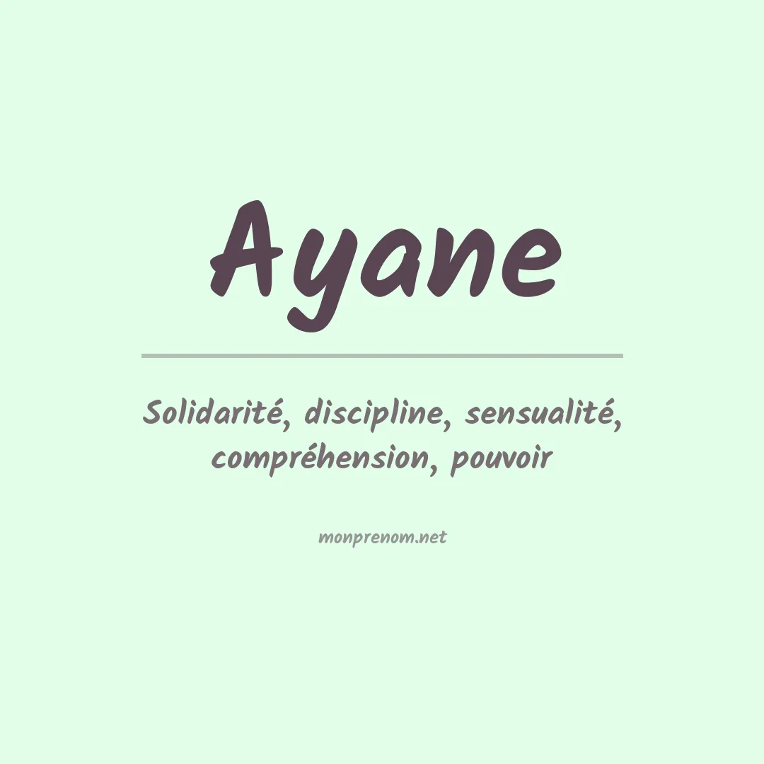 Prénom Ayane