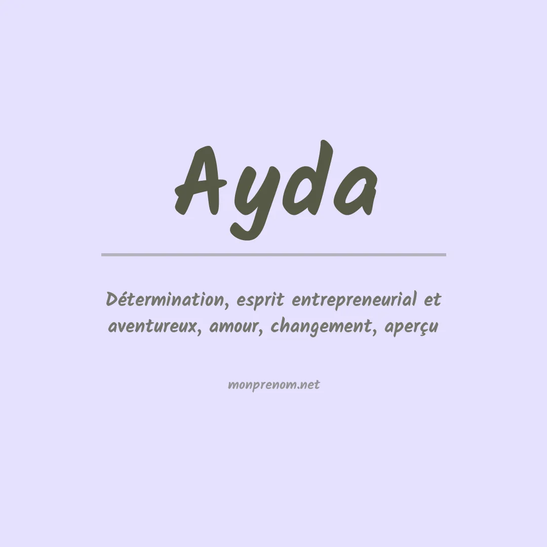 Prénom Ayda