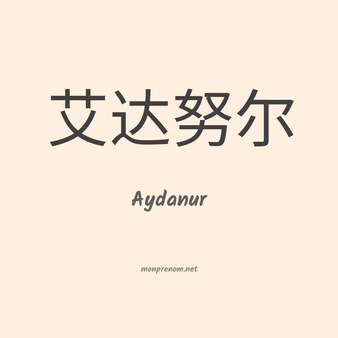 Aydanur en chinois