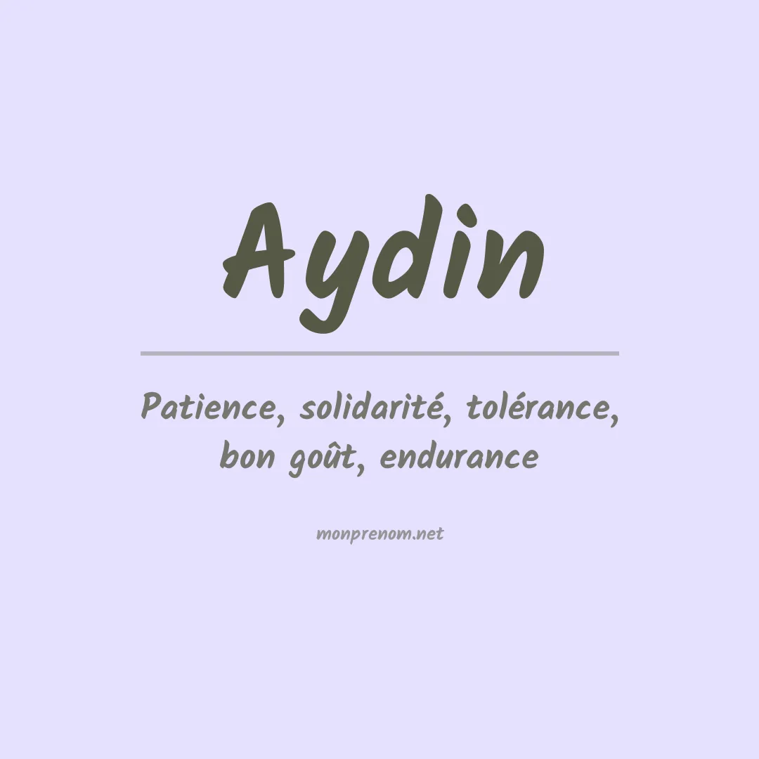 Prénom Aydin