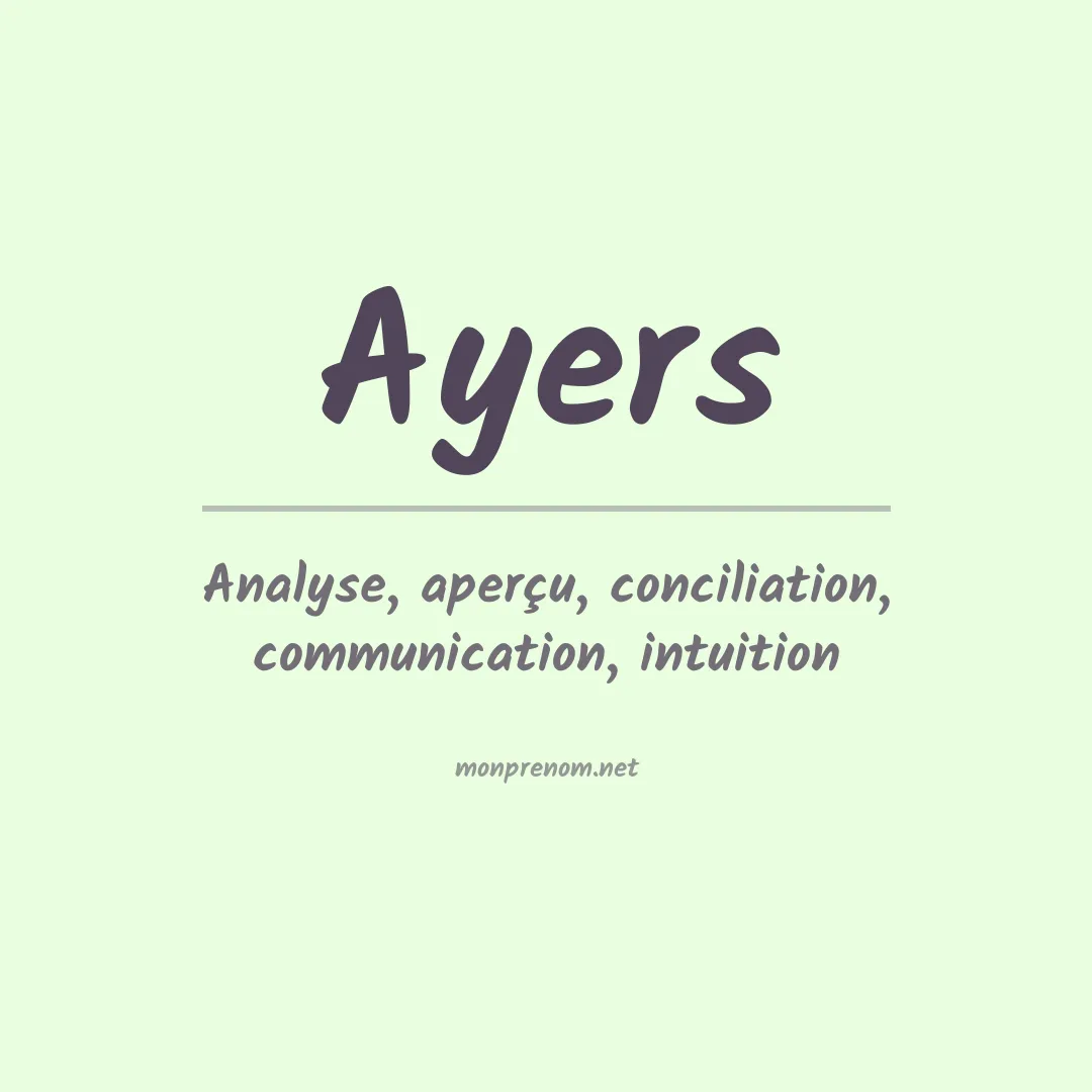 Prénom Ayers