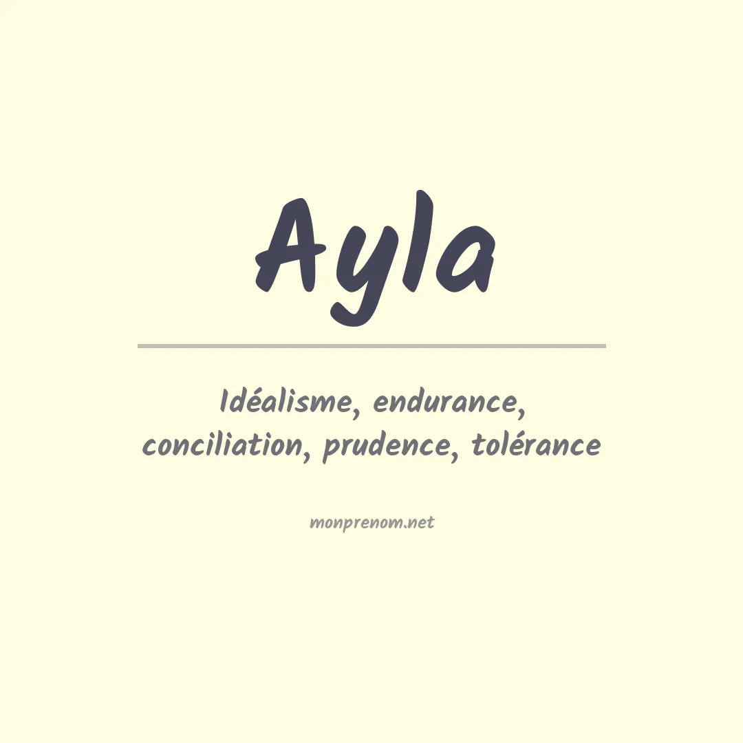 Prénom Ayla